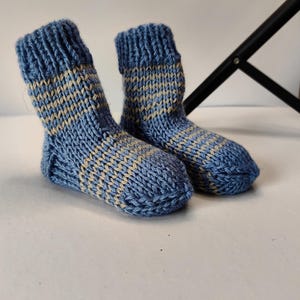 Knitted socks for children Handmade socks Cloth for children Color socks for children Gift for baby Knitted Baby Wool Socks