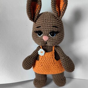 Crochet bunny toy  Handmade bunny Soft stuffed  toy  Baby gift toy  Baby room decor  Nursery decor Gift for girl Bunny girl