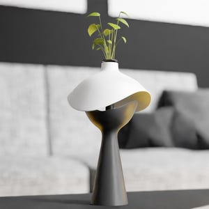 3D Printable Succulent Vase: Modern Home Decor STL File (Digital Download)