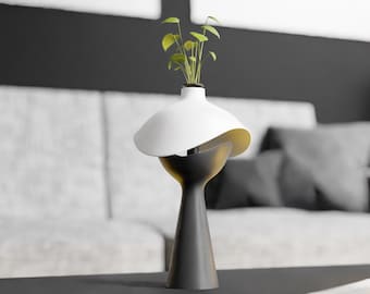 3D Printable Succulent Vase: Modern Home Decor STL File (Digital Download)