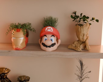 Grappige plantenbakken met 3D-print – Mario, Superhero & Groot-stijlpotten STL