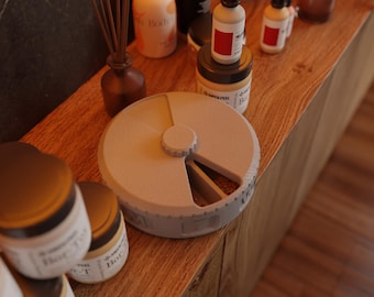Compact 3D-Printed Pill Box – Travel-Friendly Weekly Organizer