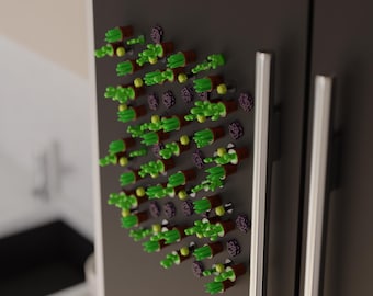 Cactus Fridge Magnet STL File | 3D Printable Succulent Refrigerator Decor