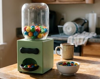 3D Printable Candy Dispenser: Gumball Machine Style Desk Toy (STL File)