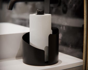 3D Printable Paper Towel Holder – Wall or Counter Mount | Kitchen Roll Dispenser STL File