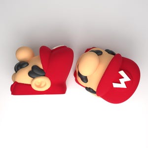 Keyboard 3D-Stl Mario keycap stl file keyboard keycap birthday gift for him gaming keycap Mario Bros 3D Printed Resin Keyboard caps(Keycaps)