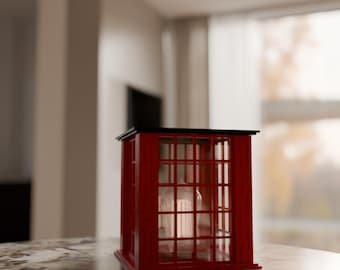 Japanese Style Lantern Lamp 3D Print | Grid Table Light STL File | Decorative Ambient Lamp | Asian Home Decor | Night Light Gift for Her