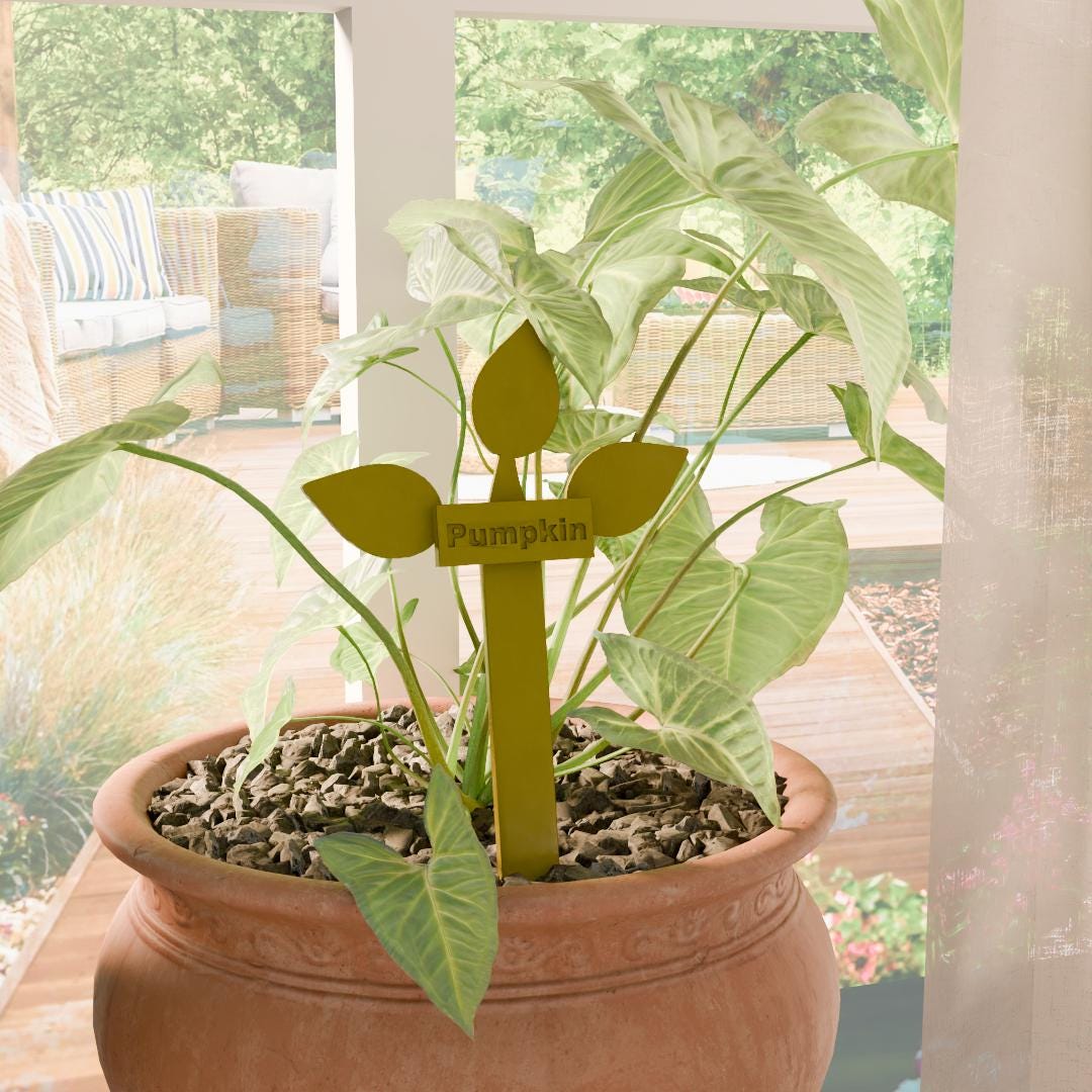 3D Printable Plant Name Tags – Digital File Bundle for Gardeners