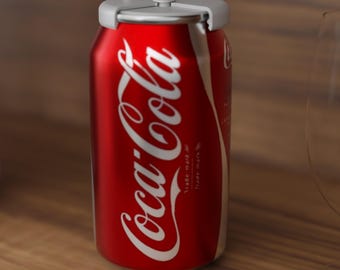 3D Printable Can Cap Lid: Reusable Soda Cover (Digital STL File)