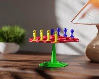 3D Printed Balancing Board Game | Family Dexterity Challenge STL