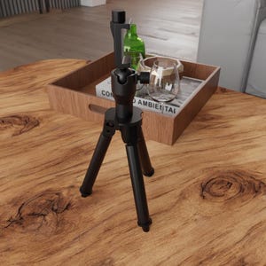 Treppiede per telefono stampabile in 3D / Supporto per fotocamera compatto e regolabile STL
