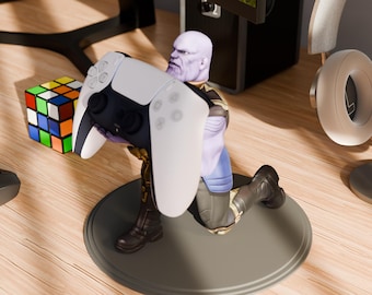 Thanos Gamer Figurine STL File | 3D Printable Action Figure Model | Marvel Fan Gift