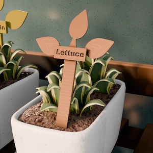 3D Printable Plant Name Tags – Digital File Bundle for Gardeners (30 Pack)