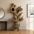 Wooden Cat Tree Tower – Handmade Teak Driftwood Design | Large Cat Furniture with Cushions | Modern Indoor Pet Decor product logo