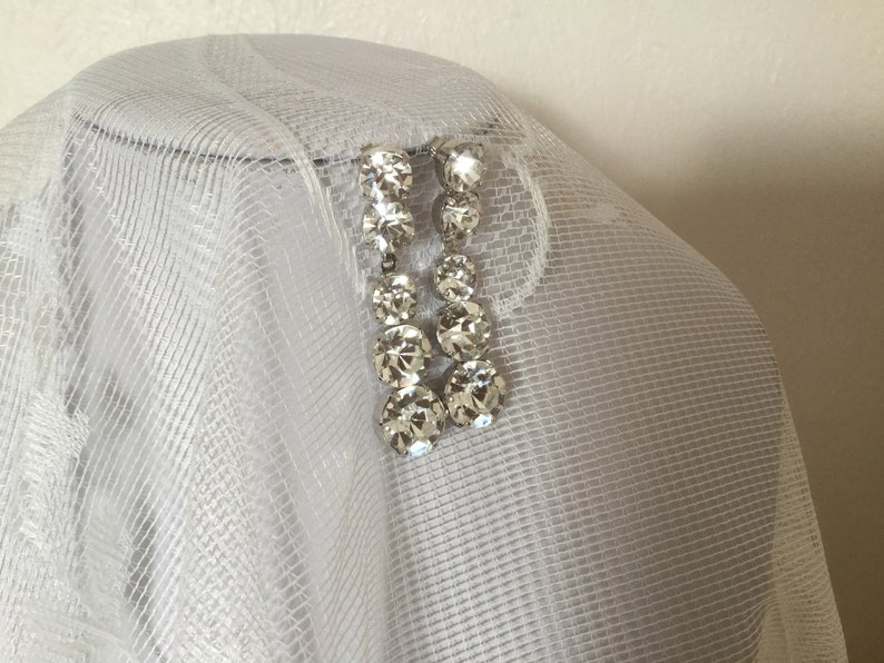 Beautiful Vintage sparkly diamant\u00e9 earrings