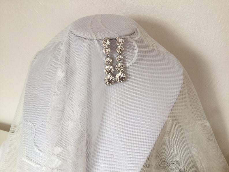 Beautiful Vintage sparkly diamant\u00e9 earrings