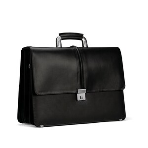 Premium Leder Aktentasche, Vollnarbenleder Laptop Tasche mit mehreren Fächern, professionelle Arbeitstasche, langlebiges und funktionales Design