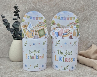 Duplo & Kinderriegel wrappers, schoolchild, you're in 1st grade, back-to-school gift, finally a schoolchild, printable PDF template