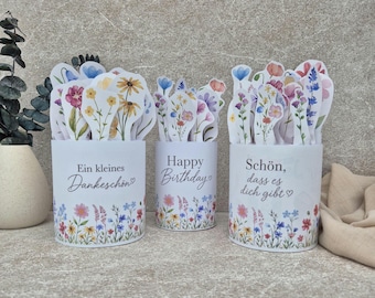 Duplo Wildblumenstrauß | Kleinigkeit Mitbringsel | Kleines Dankeschön | Happy Birthday | Duplo Banderolen | DIY Geschenk