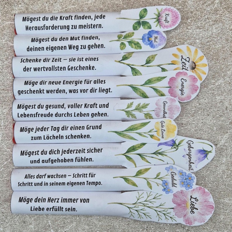 Duplo & Kinderriegel wrappers Take what you need Wildflowers Printable PDF DIY Gift Positive Messages + Blank image 5