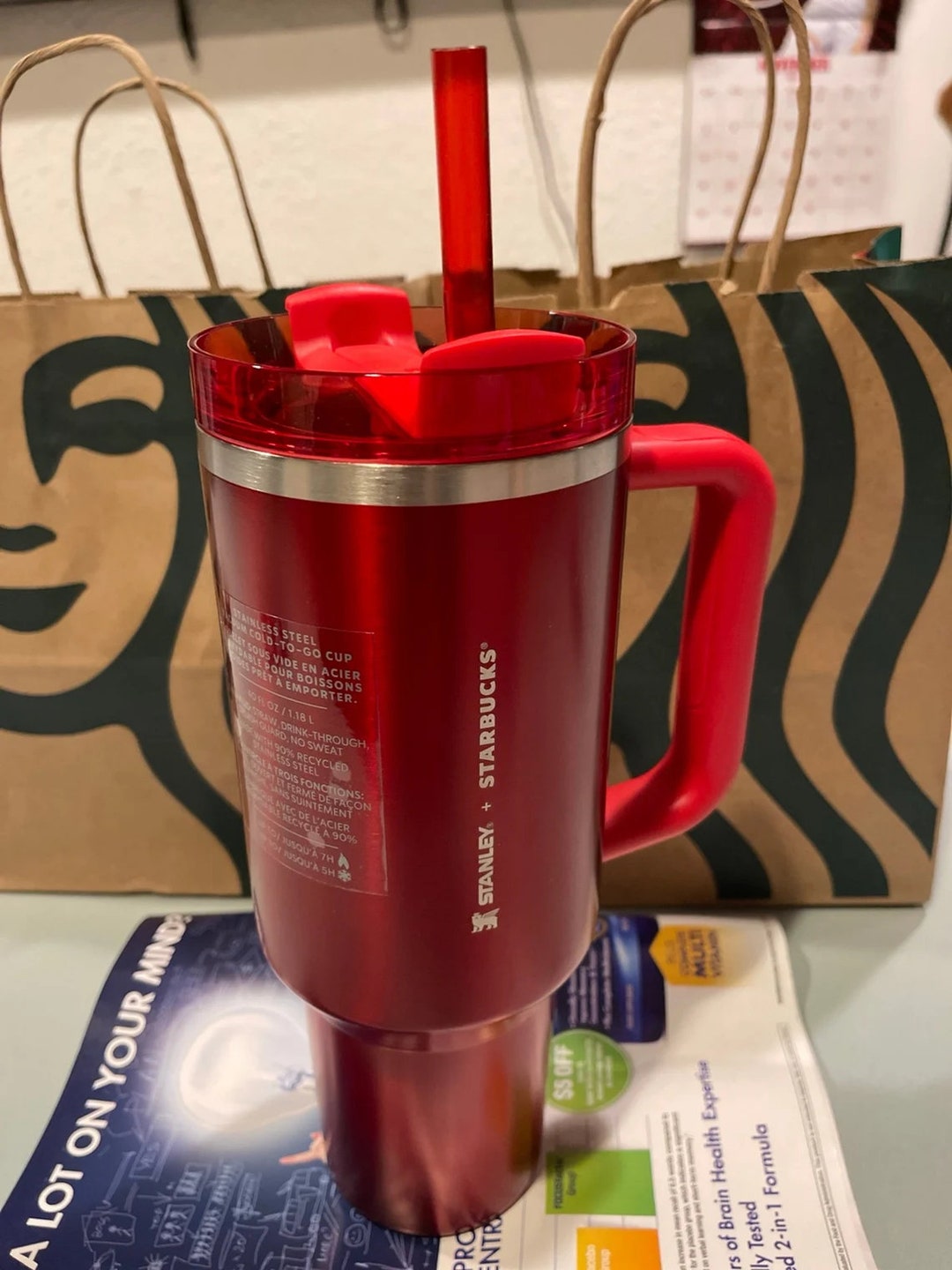 NWT New Starbucks Stanley Holiday 2023 Collab 40 Oz Red - Etsy