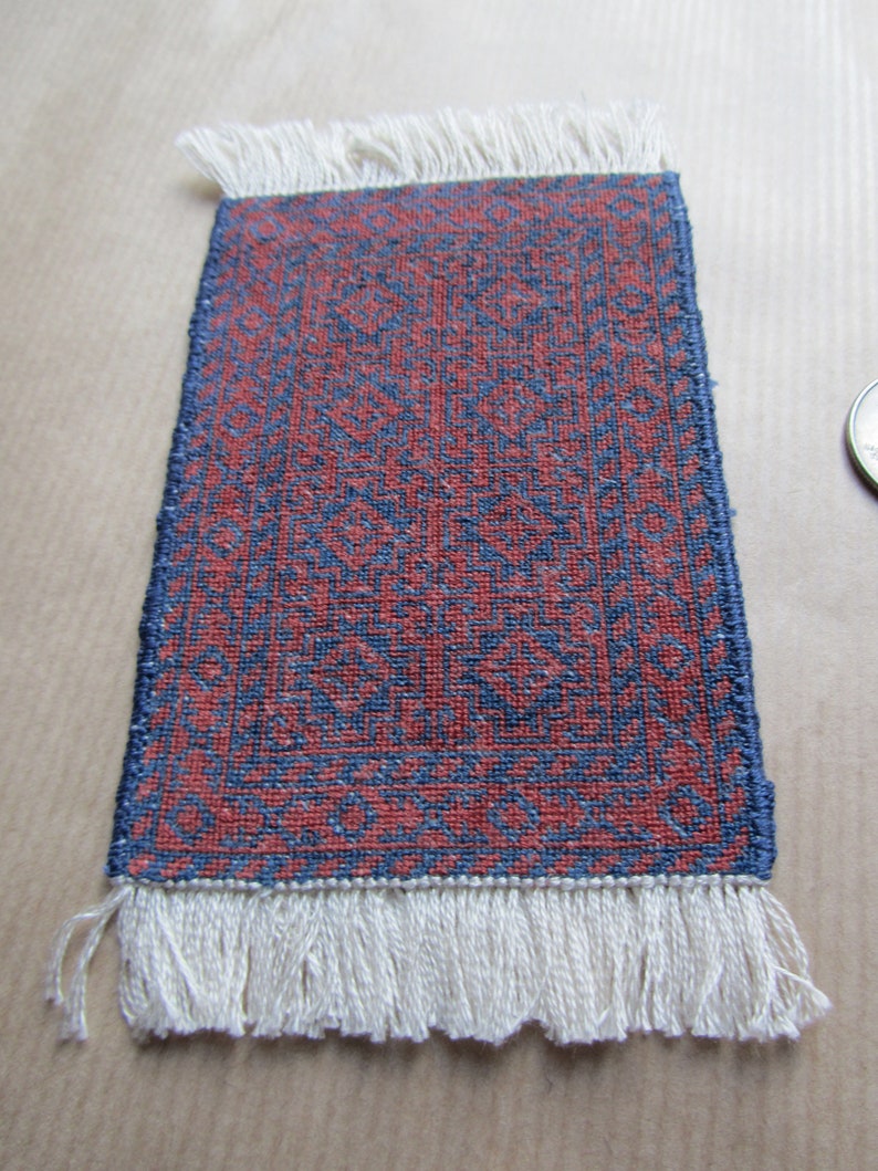 Dollhouse Miniature Rug Hand Embroided Very Fine 5 X 3 Etsy