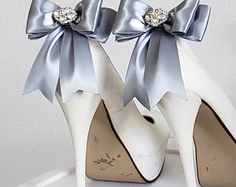 dusty blue bridal shoes