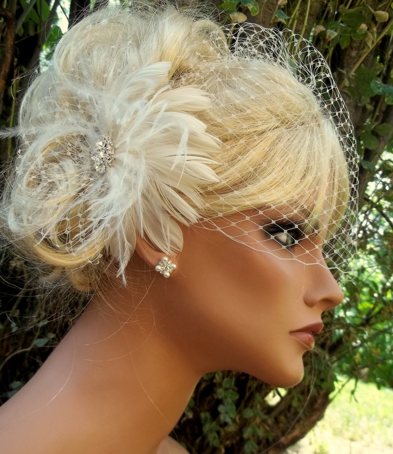 CREASED ***SAFERIN Women's Organza Church Kentucky Derby Fascinator Bridal Tea Party Wedding Hat