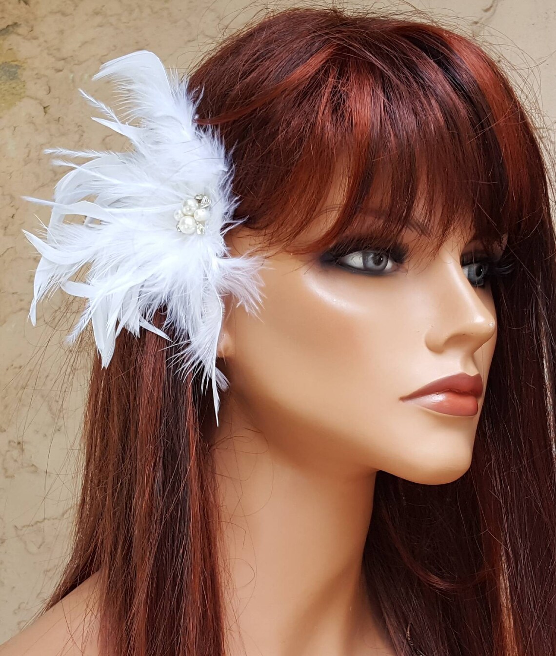 Wedding Fascinator Ivory Fascinator Wedding Hair Clip White Etsy