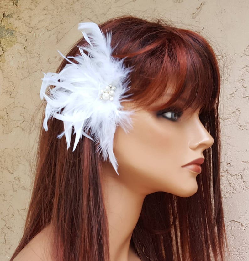 Wedding Fascinator Ivory Fascinator Wedding Hair Clip White Etsy