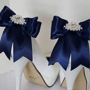 Shoe Clips, Wedding Shoe Clips, Bridal Shoe Clips, Clips for Wedding Shoes, Bridal Shoes, many colors, Satin Bow Shoe Clips, Bows for Shoes
