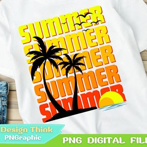 Summer Beach PNG – Digital Download Clipart for Crafts and Designs, Beach Scene PNG High Quality Digital Art File for DIY Projects