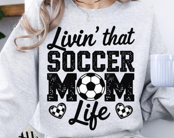 Retro Soccer Mom Life PNG: Game Day Clipart (Digital Download)