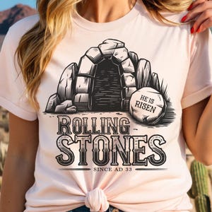 He Is Risen Rolling Stones PNG - Easter Christian Clipart (Digital Download)