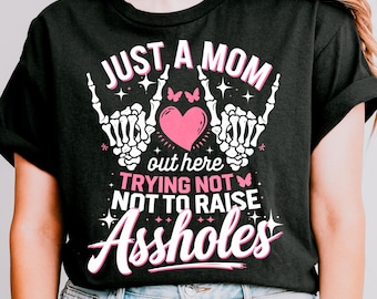 Funny Mom PNG: Sarcastic Skeleton Hands Design (Digital Download)