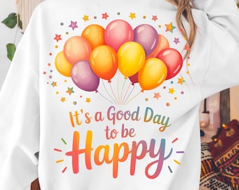 Inspirational Quote PNG: Pastel Happy Day Design (Digital Download)