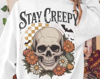 Halloween PNG PNG - gruseliges Retro Herz, gruselige Skeletthand (Digitaler Download)