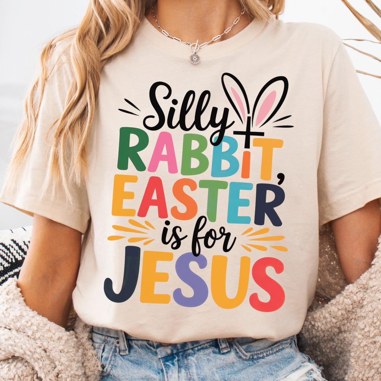Silly Rabbit Easter PNG, Christian Sublimation, Jesus Easter Design ...