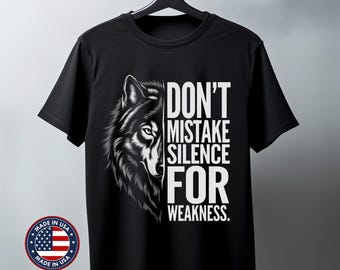 Alpha Wolf Graphic Tee: Unisex Garment-Dyed Cotton Shirt