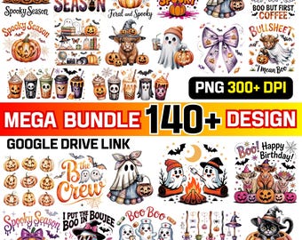 Halloween PNG Mega Bundle | Spooky Designs (Digital Download)