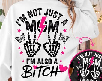 Funny Mom Life PNG: Sassy Badass Mom Quote (Digital Download)