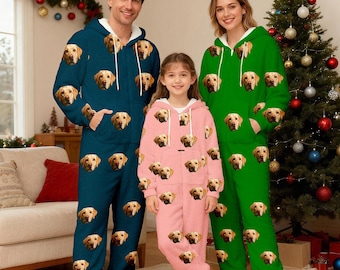 Custom Personalized Pattern Pajamas: Flannel, Suitable for Men, Women, and Children