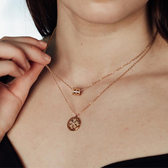 Waterproof-18k Gold PVD Plated Necklace, Non Tarnish Jewelry