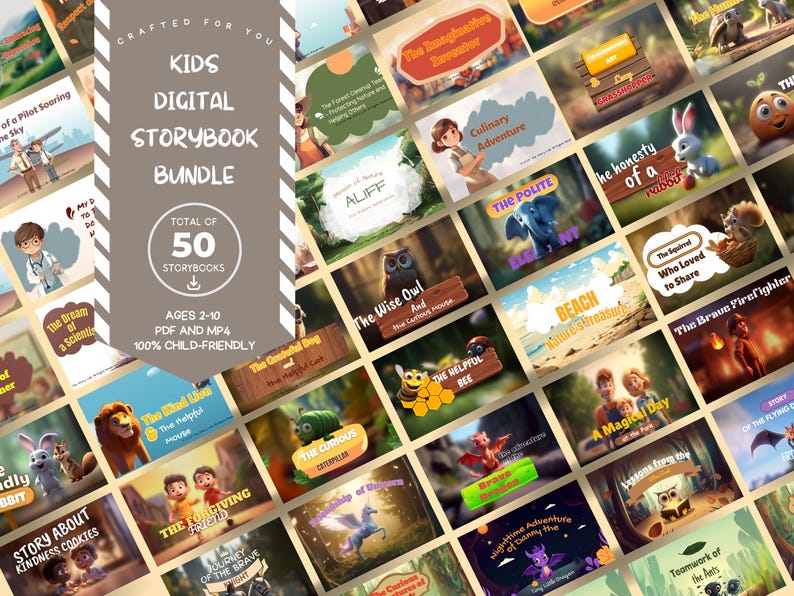 Digital Storybook Bundle for Kids V3 – Animated MP4 Storybooks With ...