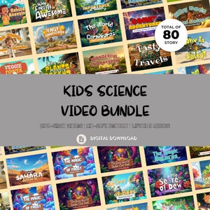 Kids Science Video Bundle: 75+ STEM Education Videos (Digital Download)