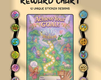Fairy Reward Chart for Kids: Printable Chore & Potty Training (PDF/PNG Download)