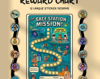 Space Reward Chart PDF – Printable Behavior & Chore Tracker for Kids