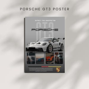 Porsche Logo Poster zum Ausdrucken | A4 Digitaler Download | Supersportwagen Wandkunst | 210 x 297 mm | 2828x4000px | 2000 DPI | Auto Poster
