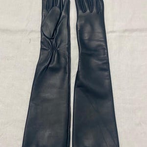 Genuine Leather Long Gloves for Women – Opera Length Dress Gloves | Elegant Winter & Evening Wear image 9