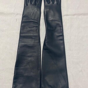 Genuine Leather Long Gloves for Women – Opera Length Dress Gloves | Elegant Winter & Evening Wear image 10